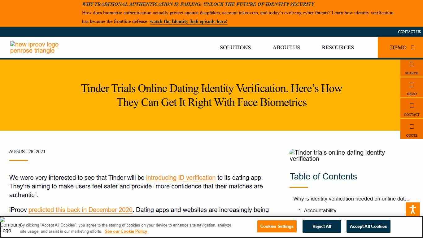 Identity Verification For Online Dating: How Tinder Can Get It Right